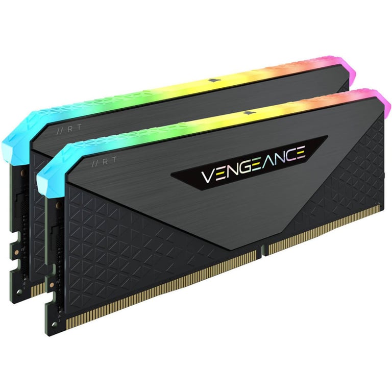 Модуль пам’яті для комп’ютера DDR4 32GB (2x16GB) 3600 MHz Vengeance RGB RT Black Corsair (CMN32GX4M2Z3600C18)