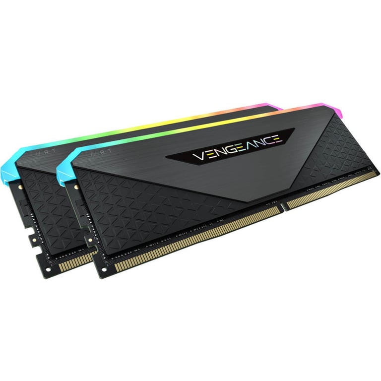 Модуль пам’яті для комп’ютера DDR4 32GB (2x16GB) 3600 MHz Vengeance RGB RT Black Corsair (CMN32GX4M2Z3600C18)