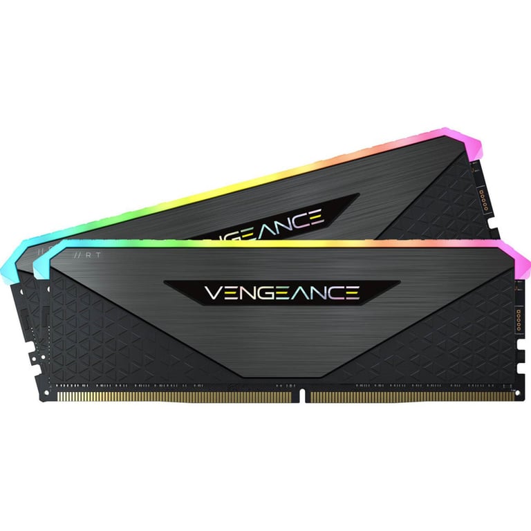 Модуль пам’яті для комп’ютера DDR4 32GB (2x16GB) 3600 MHz Vengeance RGB RT Black Corsair (CMN32GX4M2Z3600C18)