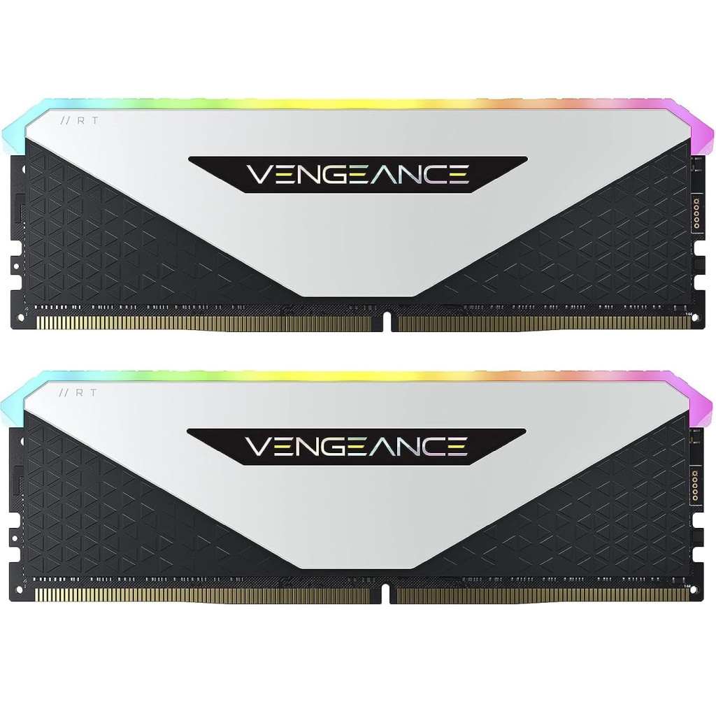 Модуль памяті для компютера DDR4 32GB (2x16GB) 3600 MHz Vengeance RGB RT White Corsair (CMN32GX4M2Z3600C18W) Модуль памяті для компютера DDR4 32GB (2x16GB) 3600 MHz Vengeance RGB RT White Corsair (CMN32GX4M2Z3600C18W)