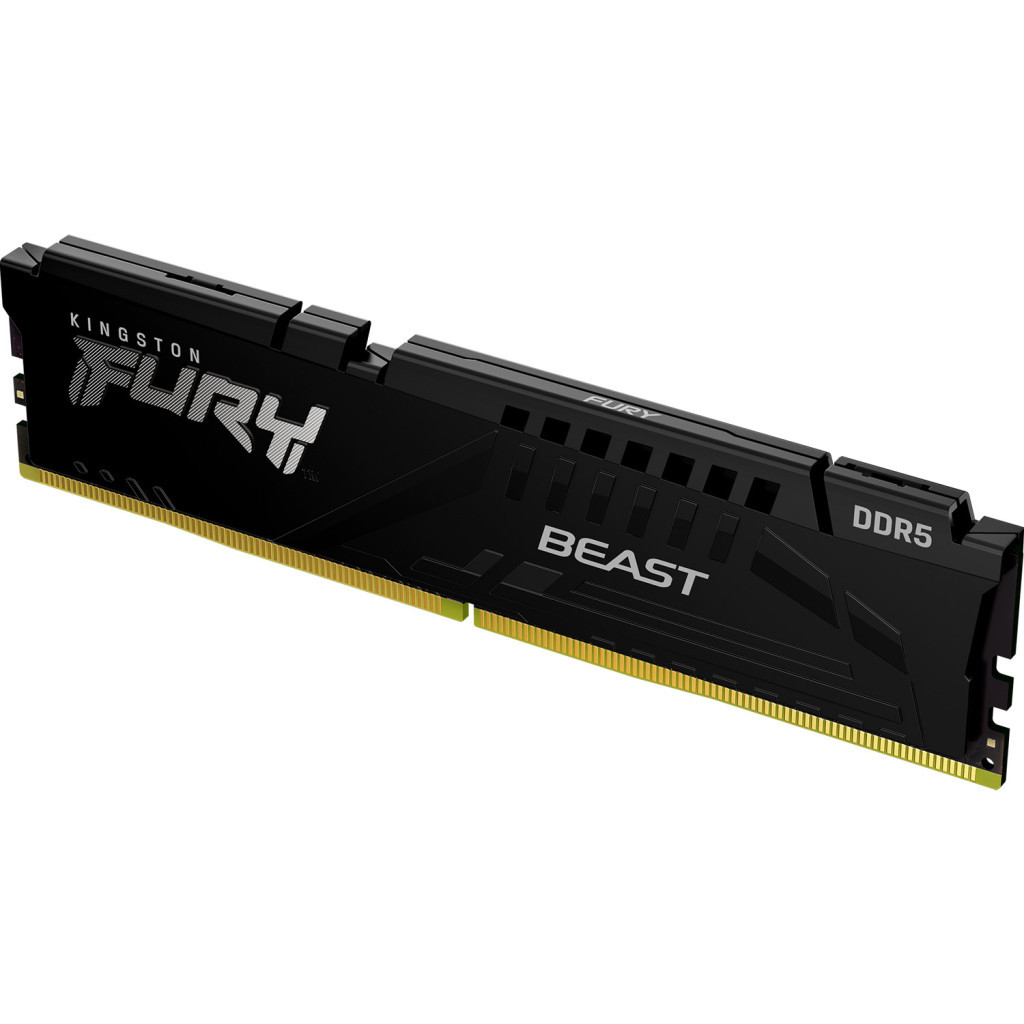 Модуль пам'яті для комп'ютера DDR5 8GB 5600 MHz Beast Black Kingston Fury (ex.HyperX) (KF556C40BB-8) - фото 2 Модуль пам'яті для комп'ютера DDR5 8GB 5600 MHz Beast Black Kingston Fury (ex.HyperX) (KF556C40BB-8) - фото 2