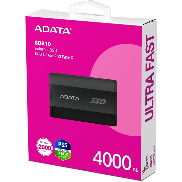Накопичувач SSD USB 3.2 4TB ADATA (SD810-4000G-CBK) - фото 5