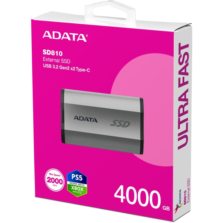Накопичувач SSD USB 3.2 4TB ADATA (SD810-4000G-CSG) - фото 6