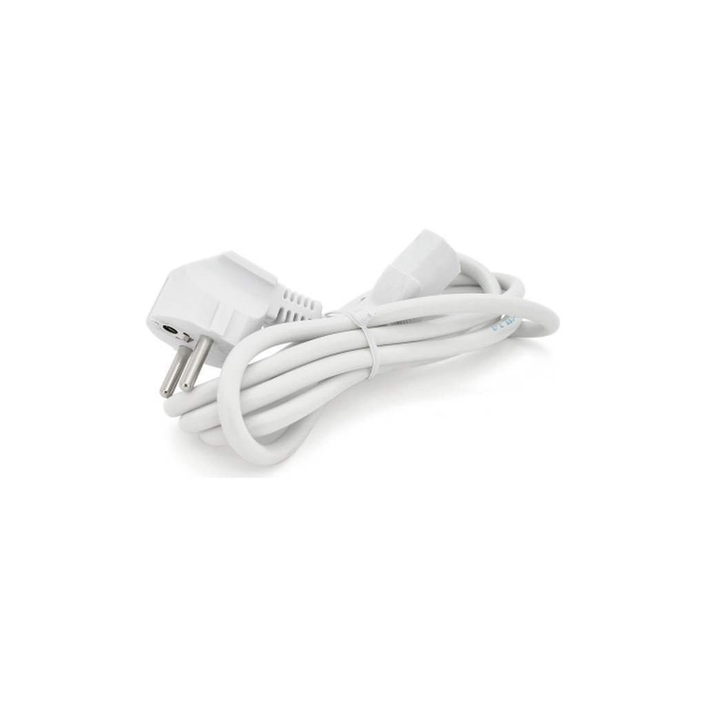 Кабель живлення C13 1,5m PC-186 CEE7/17-C13 0.75mm 3 pin white Ritar (PC-186 CEE7/17-C13-1,5) - фото 1