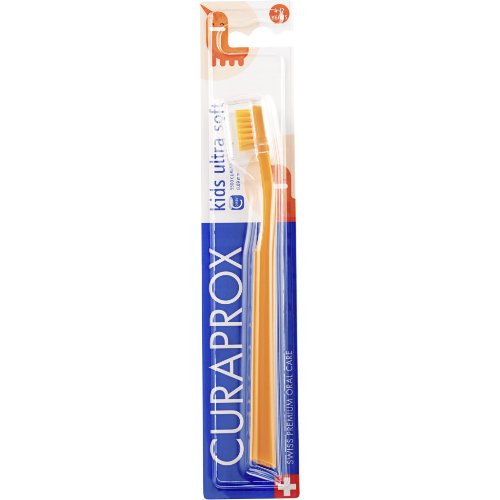 Дитяча зубна щітка Curaprox CS Kids ультрам'яка d 0.09 мм (4-12 років) Помаранчеви (CS Kids-03) - фото 1 Дитяча зубна щітка Curaprox CS Kids ультрам'яка d 0.09 мм (4-12 років) Помаранчеви (CS Kids-03) - фото 1