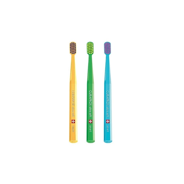 Дитяча зубна щітка Curaprox Ультрам'які CS Smart Ultra Soft (від 5 років) 3 шт (CS Smart/3-02) - фото 2