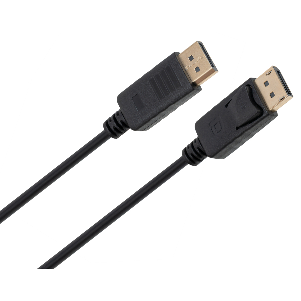 Кабель мультимедійний DisplayPort M to DisplayPort M 1.8m V1.4 4K120/8K60 Vinga (VCPDP141.8) - фото 3 Кабель мультимедійний DisplayPort M to DisplayPort M 1.8m V1.4 4K120/8K60 Vinga (VCPDP141.8) - фото 3