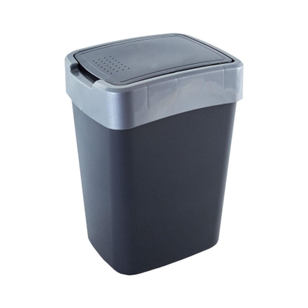 Контейнер для сміття Алеана Євро Граніт / сірий 18 л (алн 122067/граніт/сіре) - фото 1 Контейнер для сміття Алеана Євро Граніт / сірий 18 л (алн 122067/граніт/сіре) - фото 1