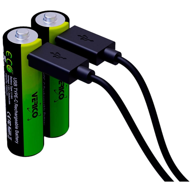 Акумулятор Verico AA USB Type-C 1700mAh 1.5V Li-ion * 2 (LoopEnergy) (1UDBT-A1WEA2-NN) - фото 2