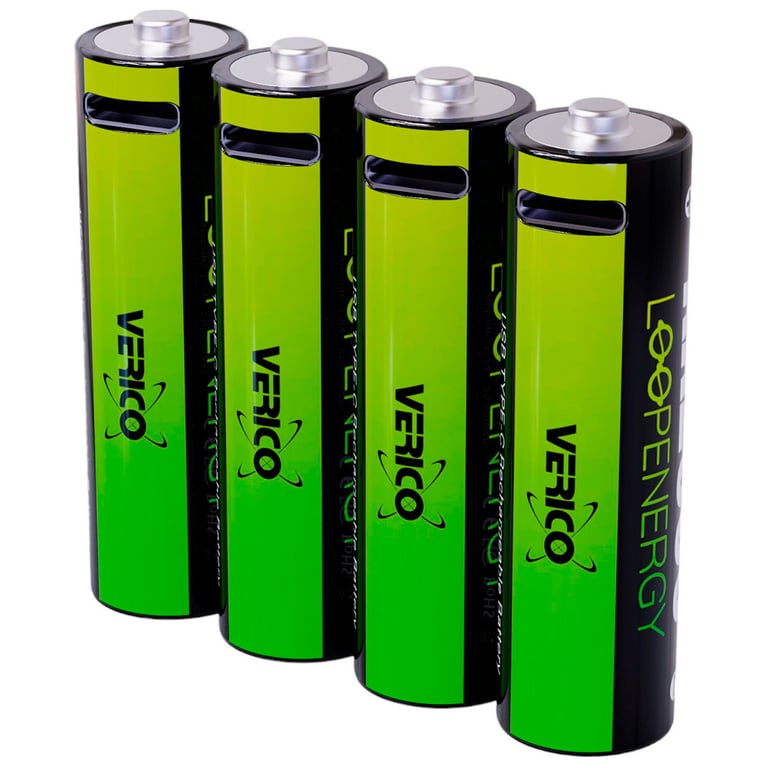 Акумулятор Verico AA USB Type-C 1700mAh 1.5V Li-ion * 4 (LoopEnergy) (1UDBT-A1WEAC-NN) - фото 1