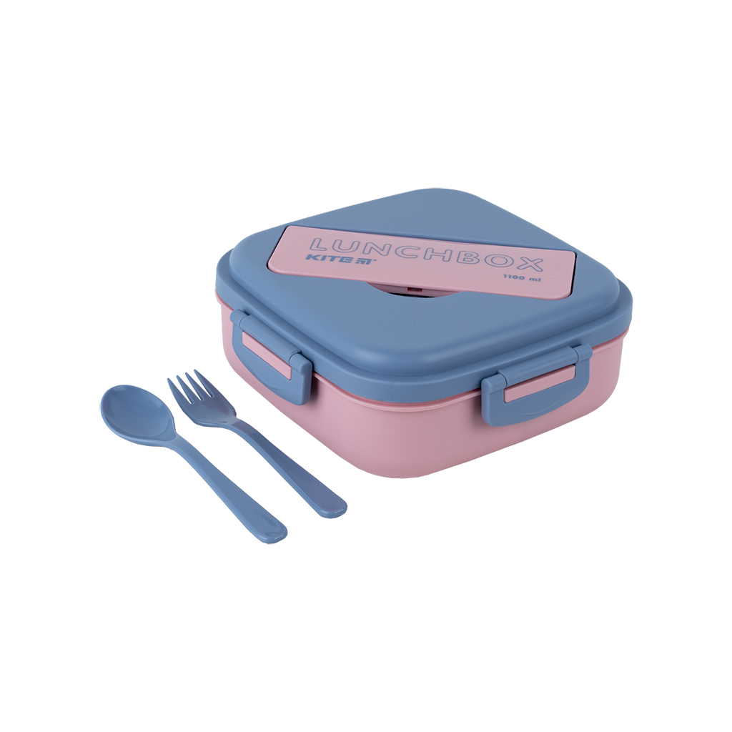 Ланч-бокс дитячий Kite з розділювачем 1100 мл, рожевий (K23-186-3) - фото 6 Ланч-бокс дитячий Kite з розділювачем 1100 мл, рожевий (K23-186-3) - фото 6