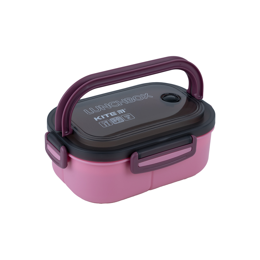 Ланч-бокс дитячий Kite з розділювачем 1200 мл, бордовий (K23-184-3) - фото 8 Ланч-бокс дитячий Kite з розділювачем 1200 мл, бордовий (K23-184-3) - фото 8