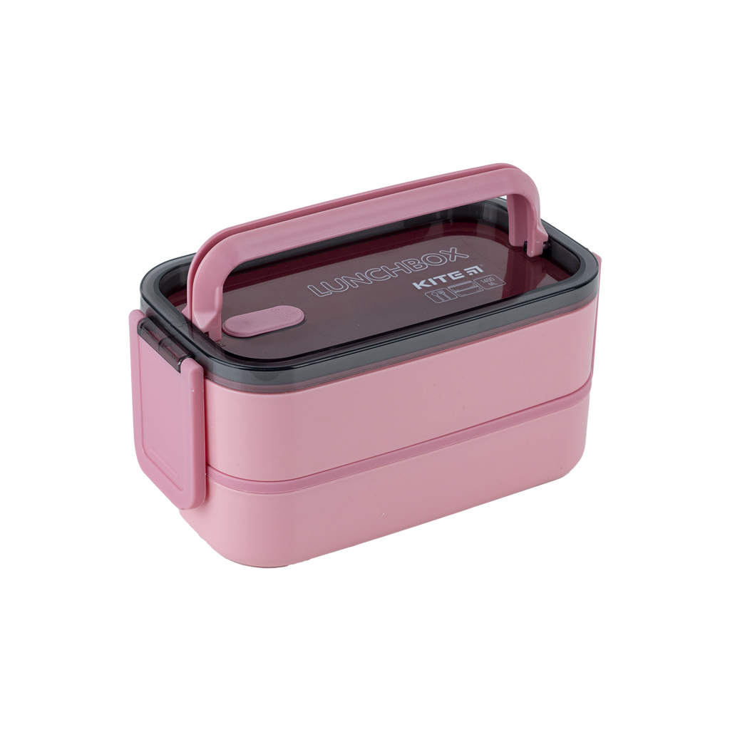 Ланч-бокс дитячий Kite подвійний з наповненням 1400 мл, рожевий (K23-183-3) - фото 8 Ланч-бокс дитячий Kite подвійний з наповненням 1400 мл, рожевий (K23-183-3) - фото 8