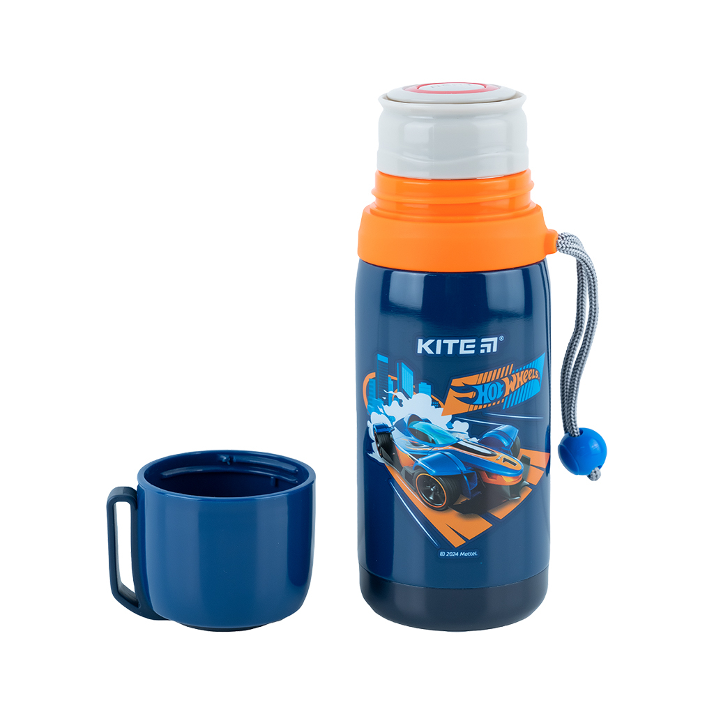 Поїльник-непроливайка Kite Термос 350 мл, Hot Wheels (HW24-301) - фото 2 Поїльник-непроливайка Kite Термос 350 мл, Hot Wheels (HW24-301) - фото 2