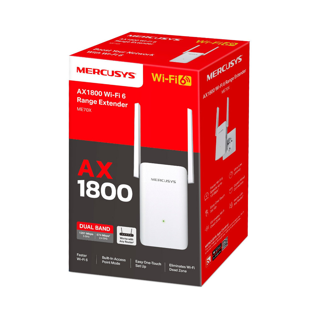 Ретранслятор Mercusys ME70X - фото 3 Ретранслятор Mercusys ME70X - фото 3