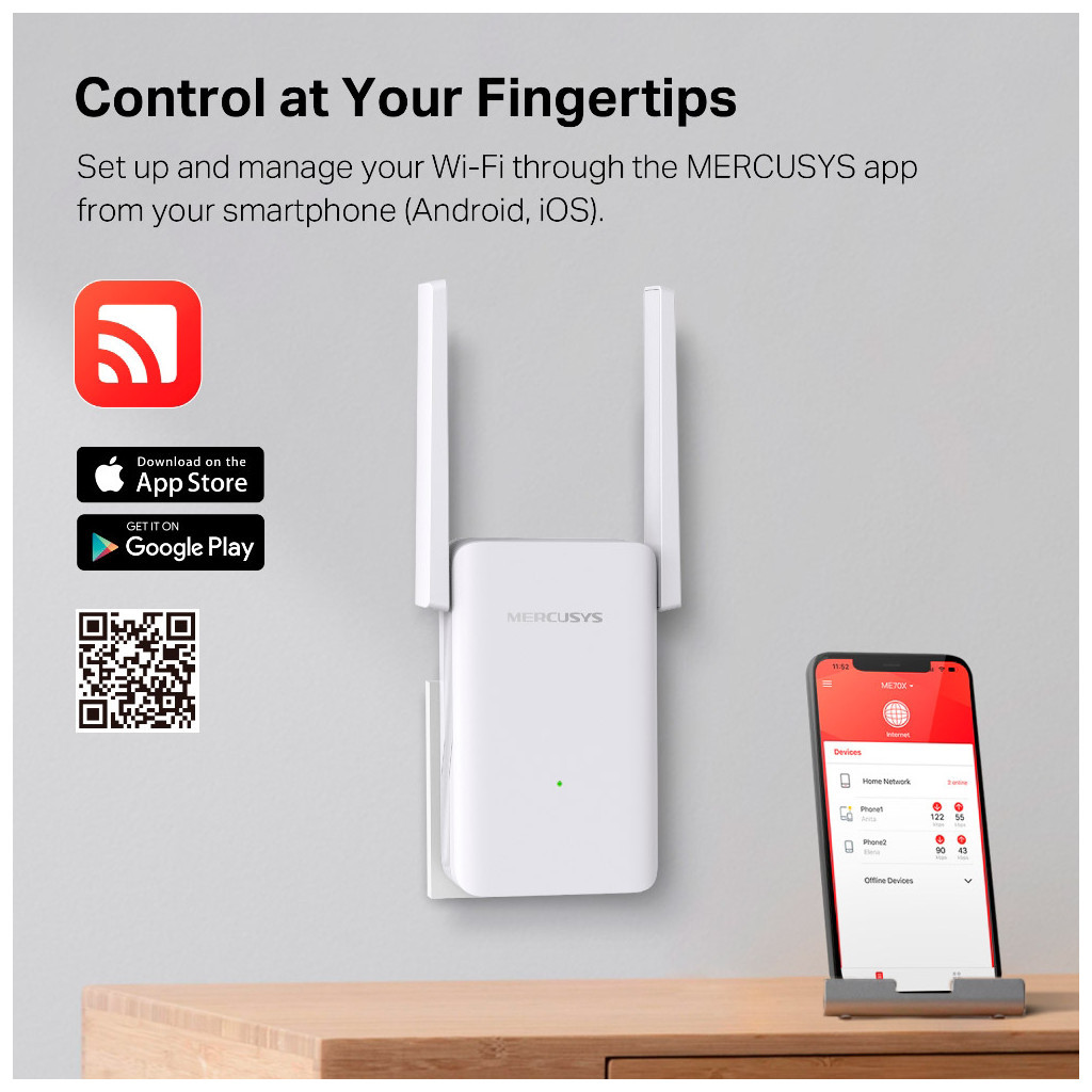 Ретранслятор Mercusys ME70X - фото 8 Ретранслятор Mercusys ME70X - фото 8