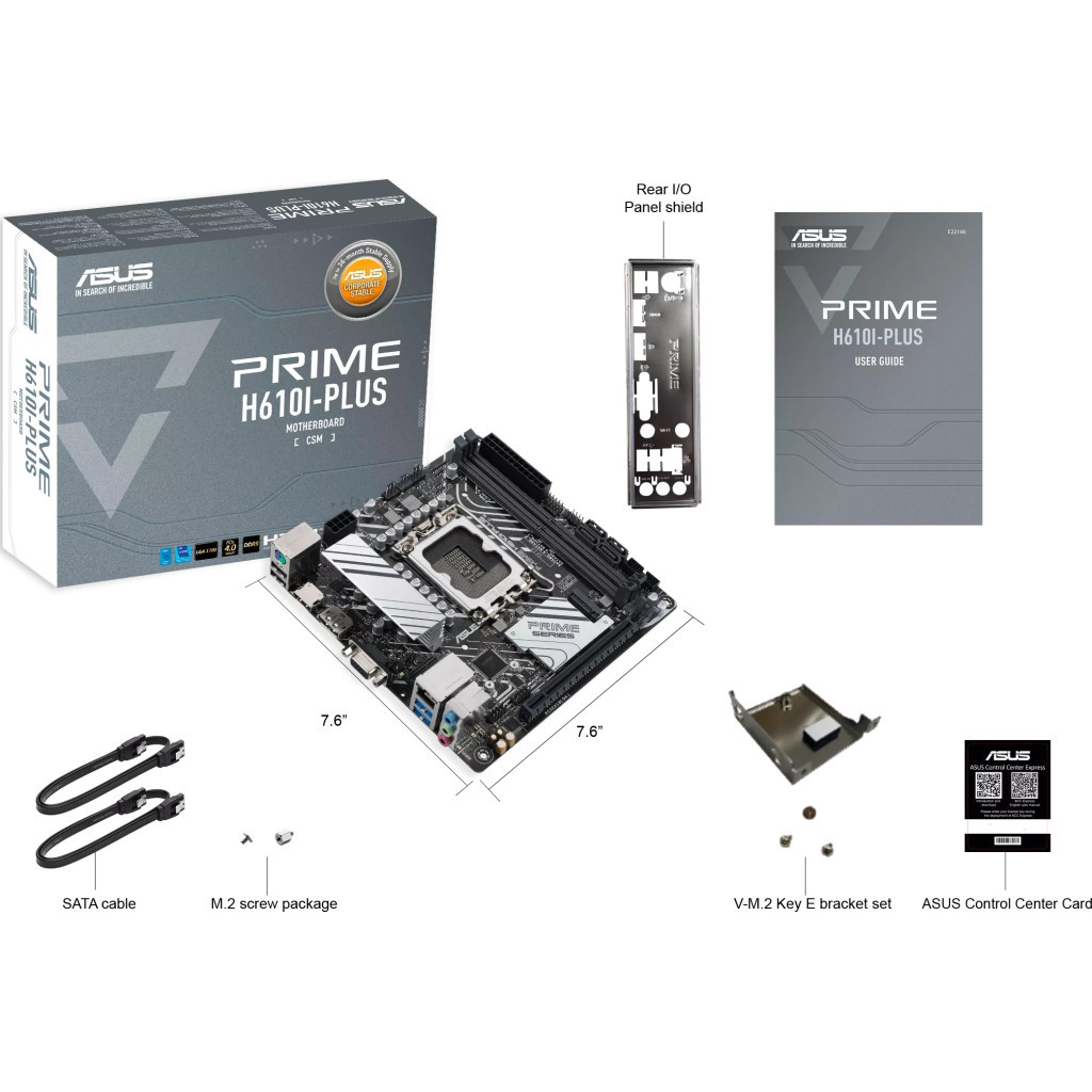 Материнська плата ASUS PRIME H610I-PLUS-CSM - фото 6 Материнська плата ASUS PRIME H610I-PLUS-CSM - фото 6