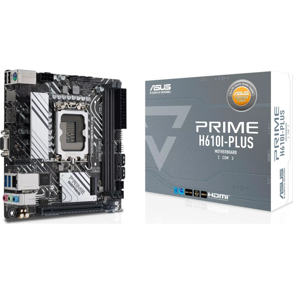 Материнська плата ASUS PRIME H610I-PLUS-CSM - фото 7 Материнська плата ASUS PRIME H610I-PLUS-CSM - фото 7