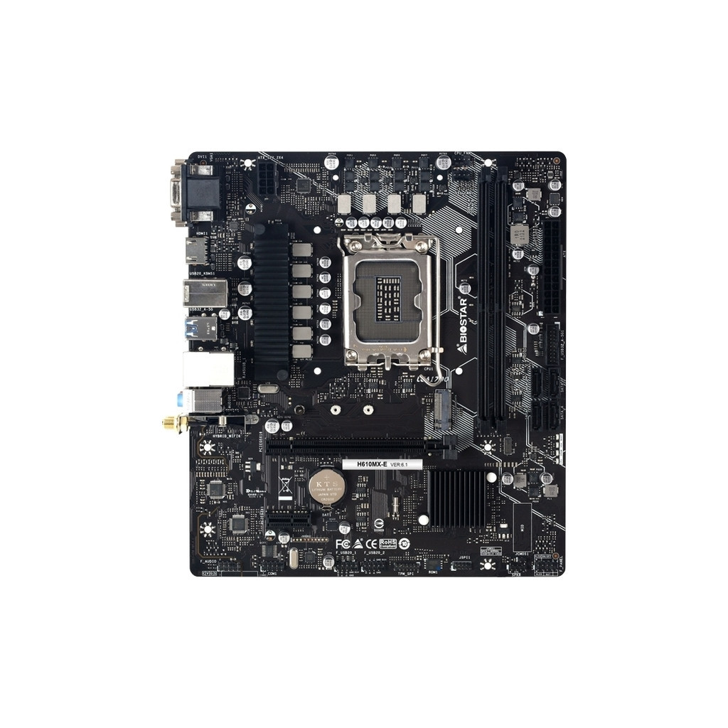 Материнська плата Biostar H610MX-E - фото 1