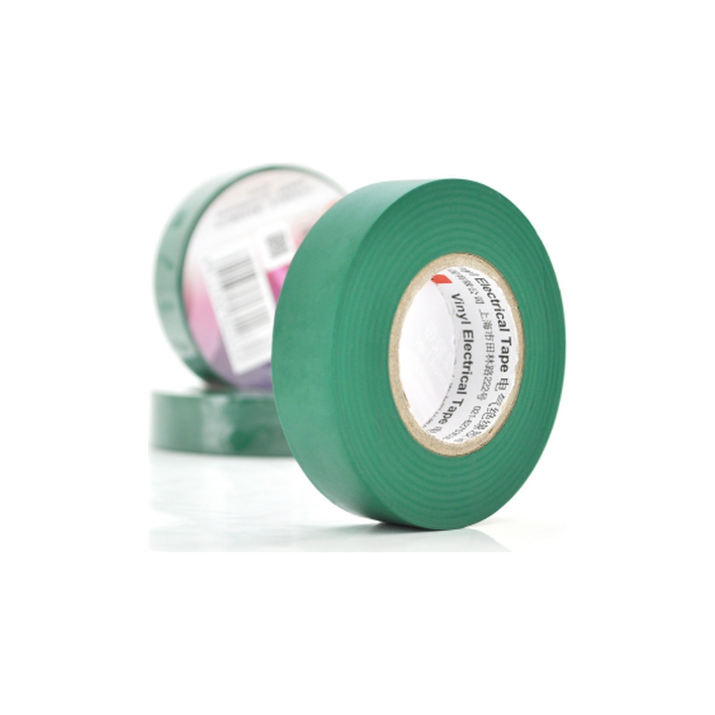 Ізоляційна стрічка 3M 0.15мм x 18мм x 20м Green, от -10°С до +80°С (0,15мм*18мм*20м_G) - фото 1 Ізоляційна стрічка 3M 0.15мм x 18мм x 20м Green, от -10°С до +80°С (0,15мм*18мм*20м_G) - фото 1