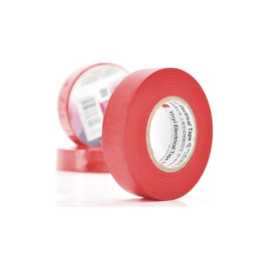 Ізоляційна стрічка 3M 0.15мм x 18мм x 20м Red, от -10°С до +80°С (0,15мм*18мм*20м_R) - фото 1