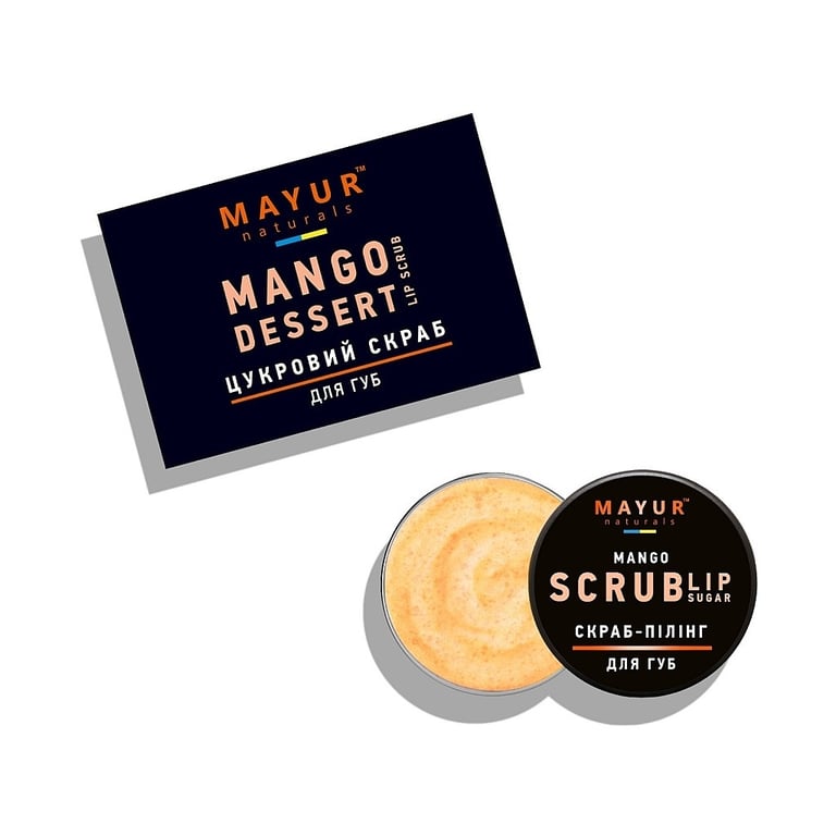 Скраб для губ Mayur Mango Lip Sugar Scrub Манговий десерт 15 г (4820230953251) - фото 2