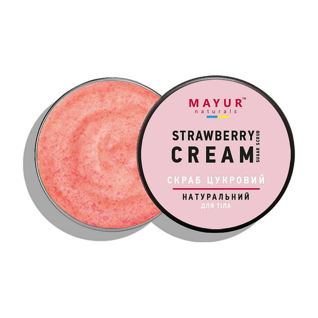 Скраб для тіла Mayur Цукровий Полуниця з вершками 250 мл (4820230953817) - фото 2 Скраб для тіла Mayur Цукровий Полуниця з вершками 250 мл (4820230953817) - фото 2