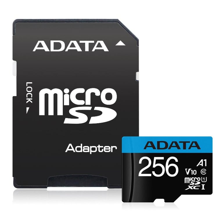 Карта пам’яті ADATA 256GB microSDXC calss 10 UHS-I V10 A1 (AUSDX256GUICL10A1-RA1)