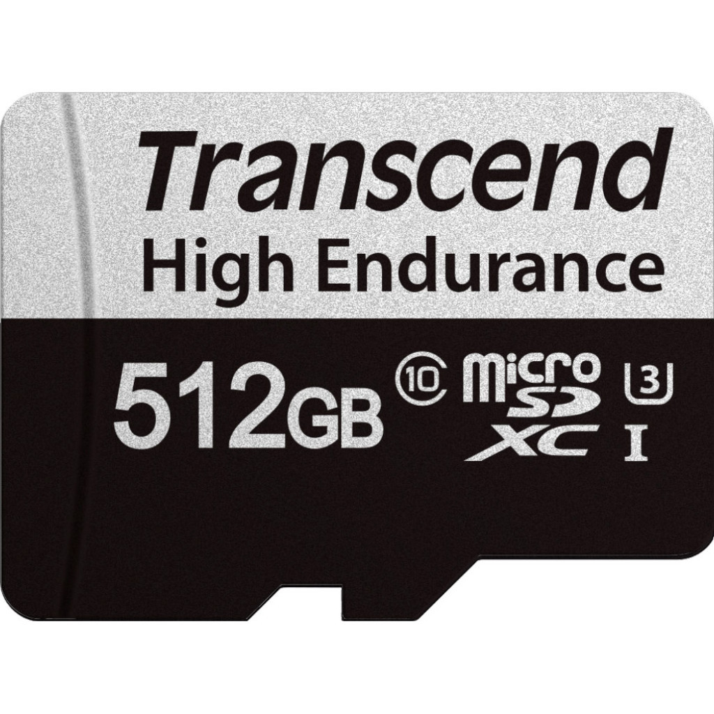 Карта пам'яті Transcend 512GB microSDXC class 10 UHS-I U3 High Endurance (TS512GUSD350V) - фото 2 Карта пам'яті Transcend 512GB microSDXC class 10 UHS-I U3 High Endurance (TS512GUSD350V) - фото 2
