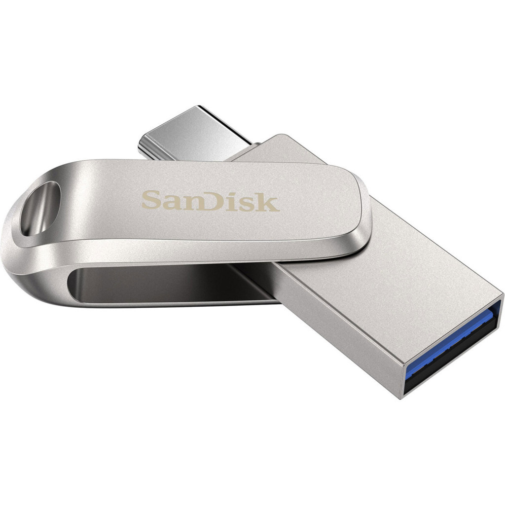 USB флеш накопичувач SanDisk 1TB Ultra Dual Luxe Silver USB 3.2/Type-C (SDDDC4-1T00-G46) USB флеш накопичувач SanDisk 1TB Ultra Dual Luxe Silver USB 3.2/Type-C (SDDDC4-1T00-G46)