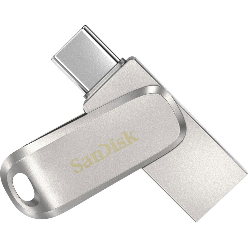 USB флеш накопичувач SanDisk 1TB Ultra Dual Luxe Silver USB 3.2/Type-C (SDDDC4-1T00-G46) - фото 2 USB флеш накопичувач SanDisk 1TB Ultra Dual Luxe Silver USB 3.2/Type-C (SDDDC4-1T00-G46) - фото 2