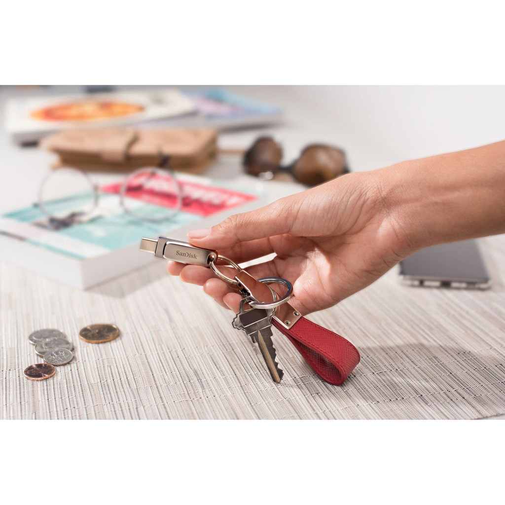 USB флеш накопичувач SanDisk 1TB Ultra Dual Luxe Silver USB 3.2/Type-C (SDDDC4-1T00-G46) - фото 7 USB флеш накопичувач SanDisk 1TB Ultra Dual Luxe Silver USB 3.2/Type-C (SDDDC4-1T00-G46) - фото 7