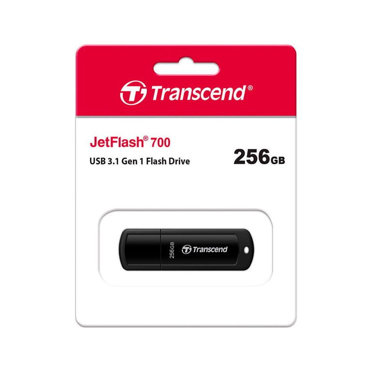 USB флеш накопичувач Transcend 256GB JetFlash 700 Black USB 3.1 (TS256GJF700) - фото 4