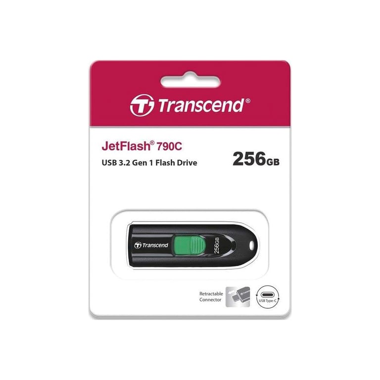 USB флеш накопичувач Transcend 256GB JetFlash 790C USB 3.2 Type-C (TS256GJF790C) - фото 7