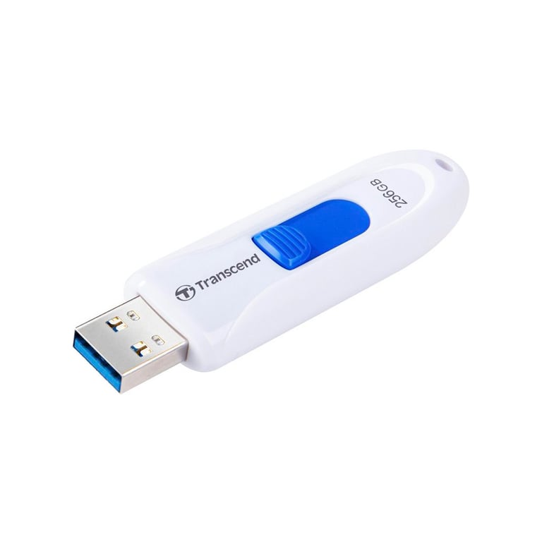 USB флеш накопичувач Transcend 256GB JetFlash 790 White USB 3.1 (TS256GJF790W) - фото 1
