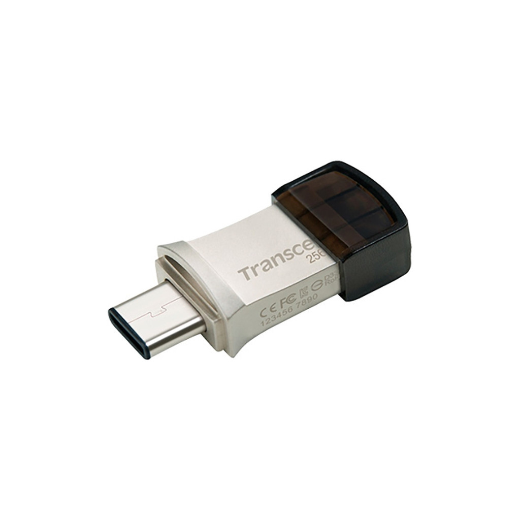 USB флеш накопичувач Transcend 256GB JetFlash 890 USB 3.1/Type-C (TS256GJF890S) - фото 1