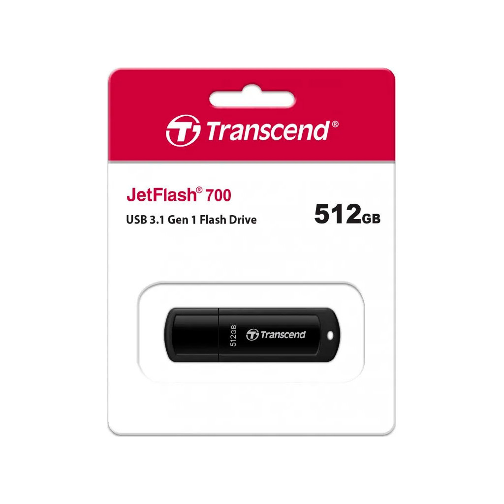 USB флеш накопичувач Transcend 512GB JetFlash 700 USB 3.1 (TS512GJF700) - фото 4 USB флеш накопичувач Transcend 512GB JetFlash 700 USB 3.1 (TS512GJF700) - фото 4