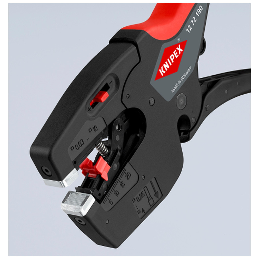 Знімач ізоляції KNIPEX NexStrip (12 72 190) - фото 4 Знімач ізоляції KNIPEX NexStrip (12 72 190) - фото 4
