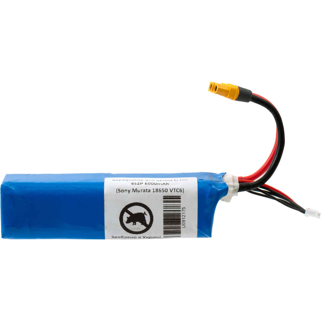 Акумуляторний блок Vinga Li-Ion 4s2Р 6000mAh з балансувальним кабелем Sony Murata 18650 VTC6 (6000BMS/SONY18650) Акумуляторний блок Vinga Li-Ion 4s2Р 6000mAh з балансувальним кабелем Sony Murata 18650 VTC6 (6000BMS/SONY18650)