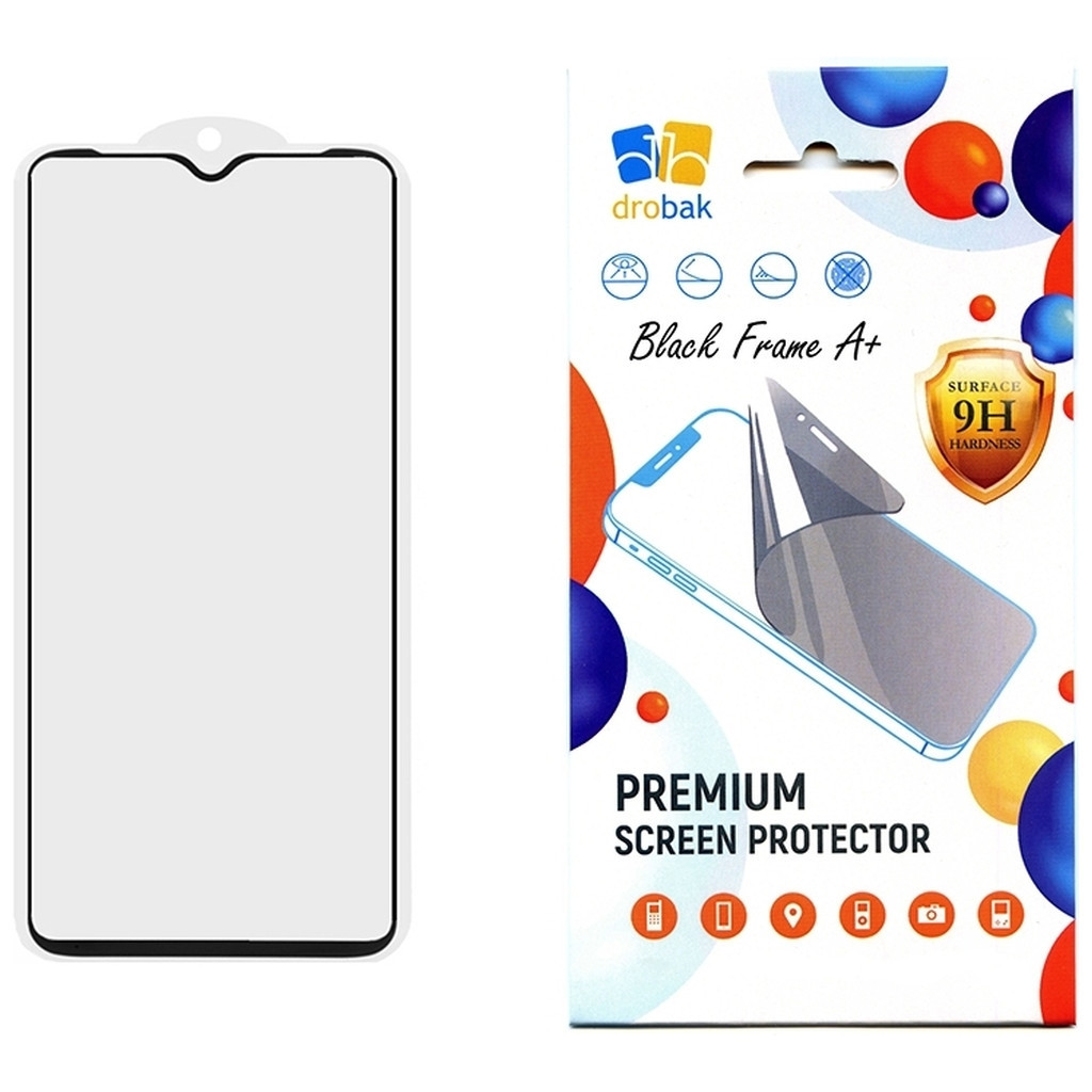 Скло захисне Drobak Samsung Galaxy A05s Black Frame A+ (676745) - фото 1 Скло захисне Drobak Samsung Galaxy A05s Black Frame A+ (676745) - фото 1