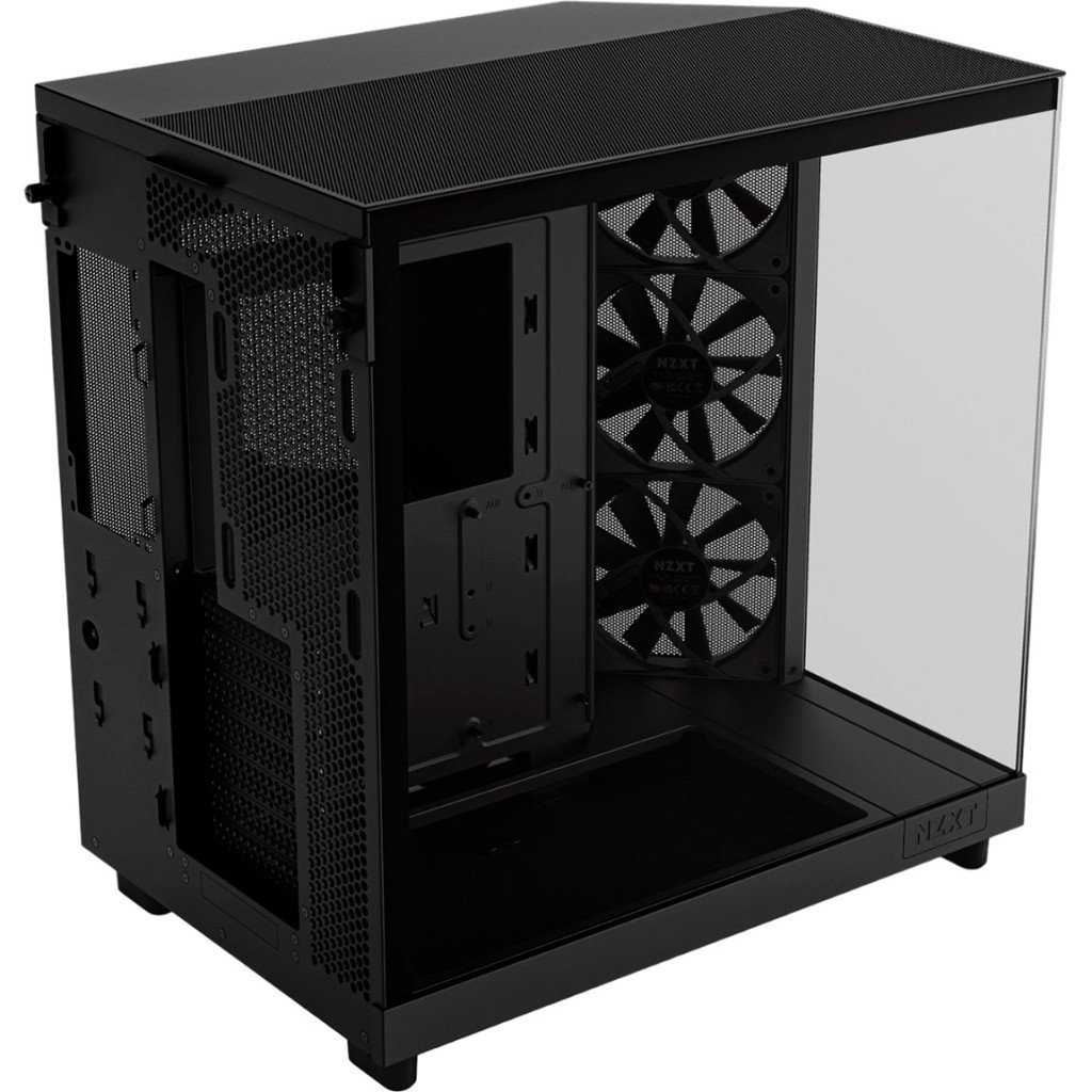 Корпус для ПК NZXT H6 Flow All Black (CC-H61FB-01) - фото 4 Корпус для ПК NZXT H6 Flow All Black (CC-H61FB-01) - фото 4
