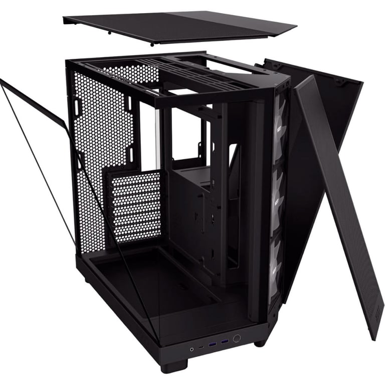 Корпус для ПК NZXT H6 Flow All Black (CC-H61FB-01) - фото 5