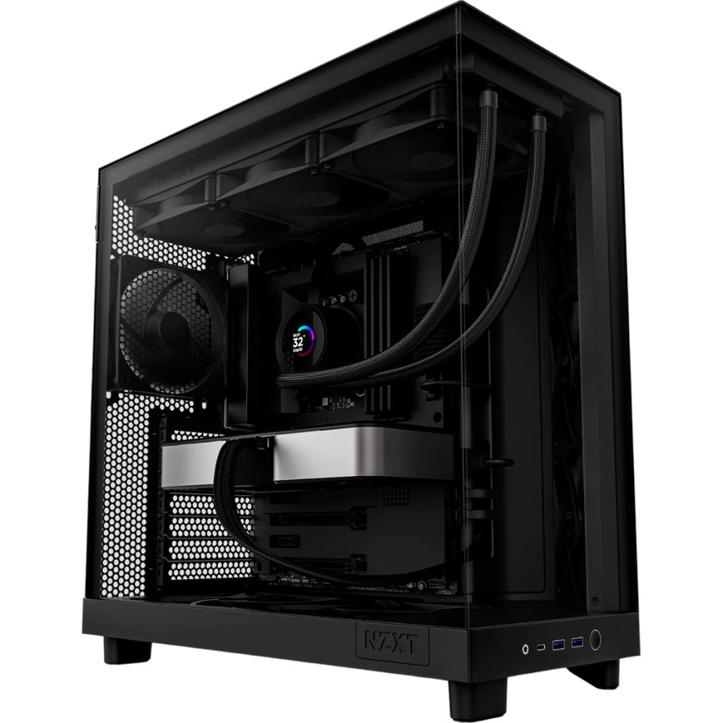 Корпус для ПК NZXT H6 Flow All Black (CC-H61FB-01) - фото 6 Корпус для ПК NZXT H6 Flow All Black (CC-H61FB-01) - фото 6
