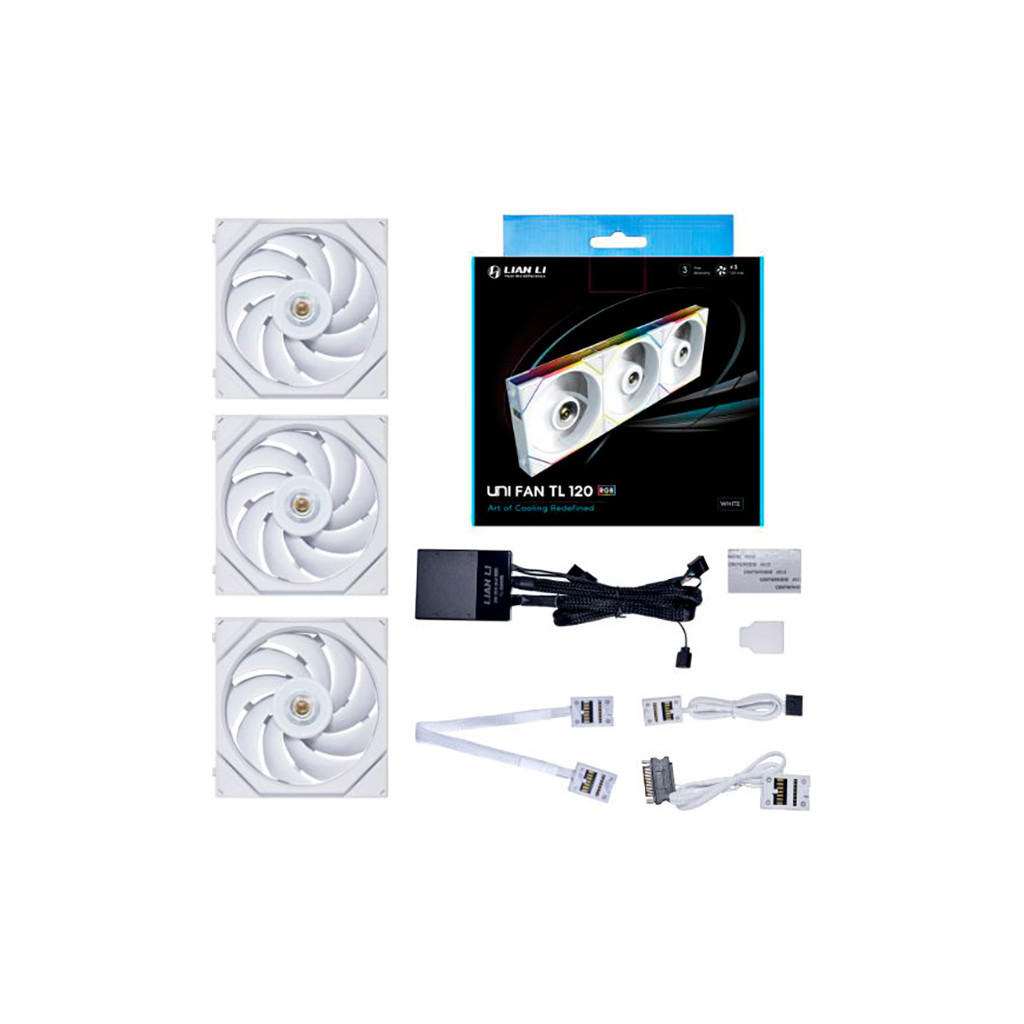 Кулер до корпусу Lian Li TL 120-3, White Cooler (G99.12TL3W.00) - фото 5 Кулер до корпусу Lian Li TL 120-3, White Cooler (G99.12TL3W.00) - фото 5