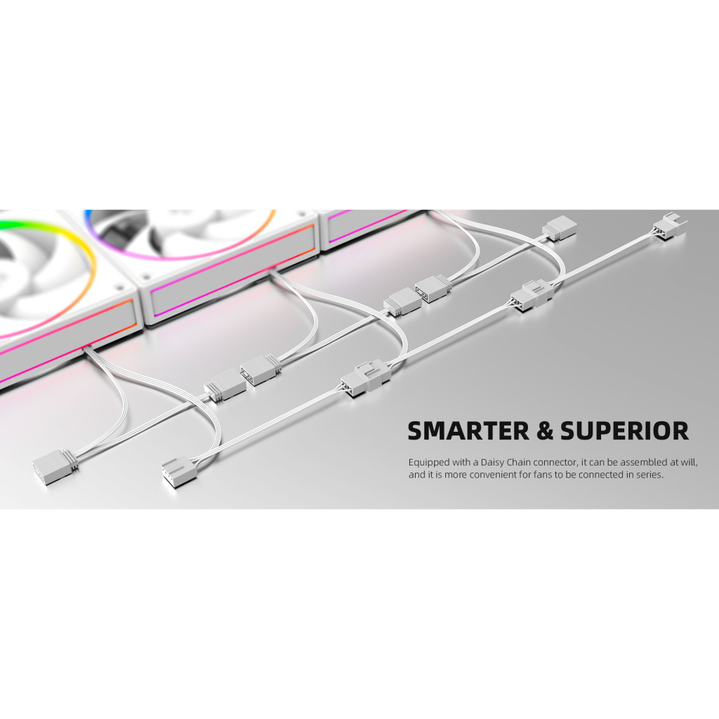 Кулер до корпусу ID-Cooling AF-127-ARGB-W TRIO - фото 12 Кулер до корпусу ID-Cooling AF-127-ARGB-W TRIO - фото 12