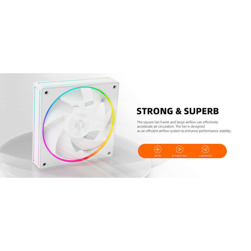 Кулер до корпусу ID-Cooling AF-127-ARGB-W TRIO - фото 10 Кулер до корпусу ID-Cooling AF-127-ARGB-W TRIO - фото 10