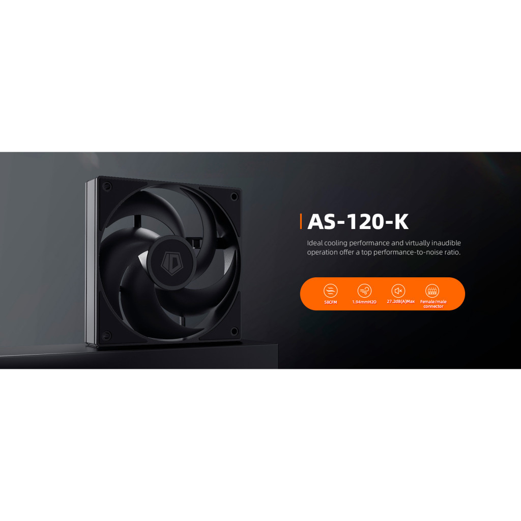 Кулер до корпусу ID-Cooling AS-120-K - фото 9 Кулер до корпусу ID-Cooling AS-120-K - фото 9