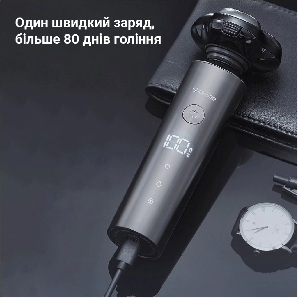Електробритва Xiaomi ShowSee Electric Shaver Black (F305-GY) - фото 6 Електробритва Xiaomi ShowSee Electric Shaver Black (F305-GY) - фото 6