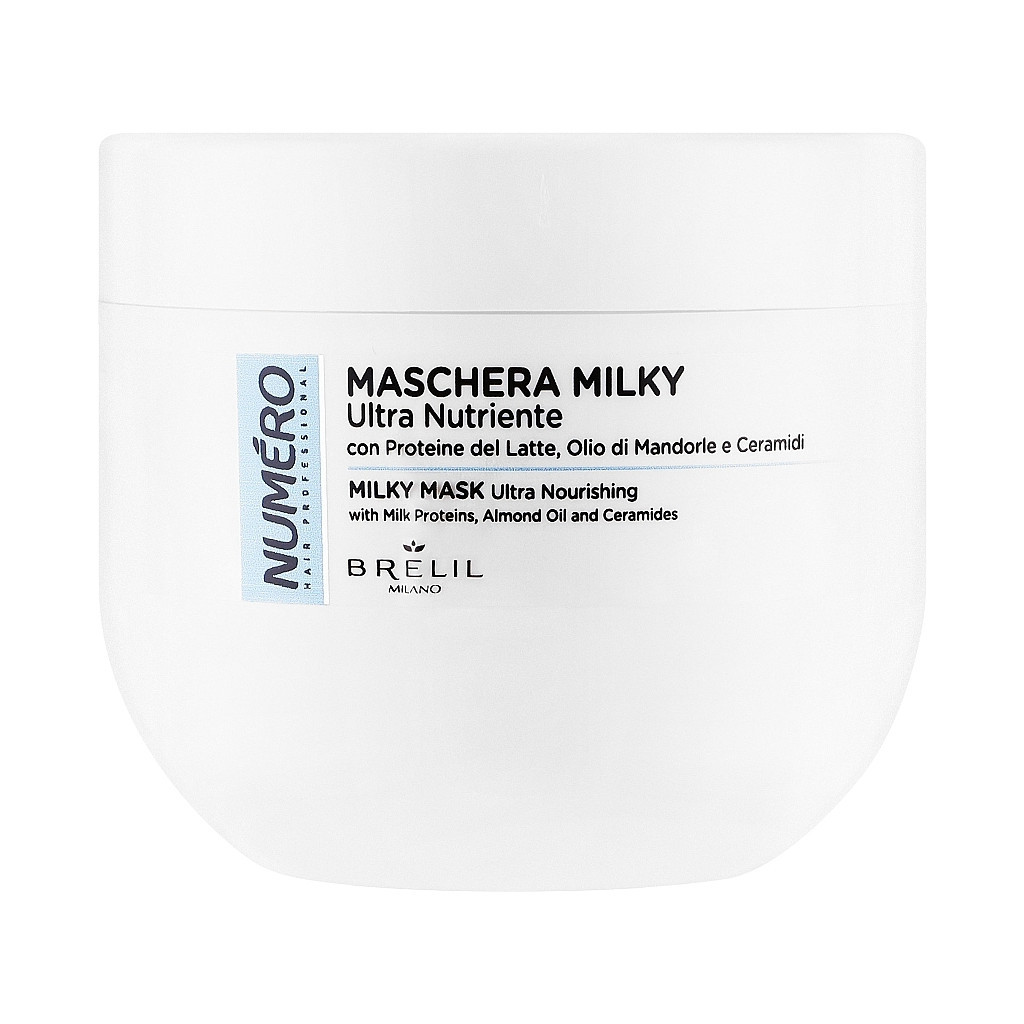 Маска для волосся Brelil Numero Milky Hair Mask Ультраживильна 400 мл (8011935088058) - фото 1
