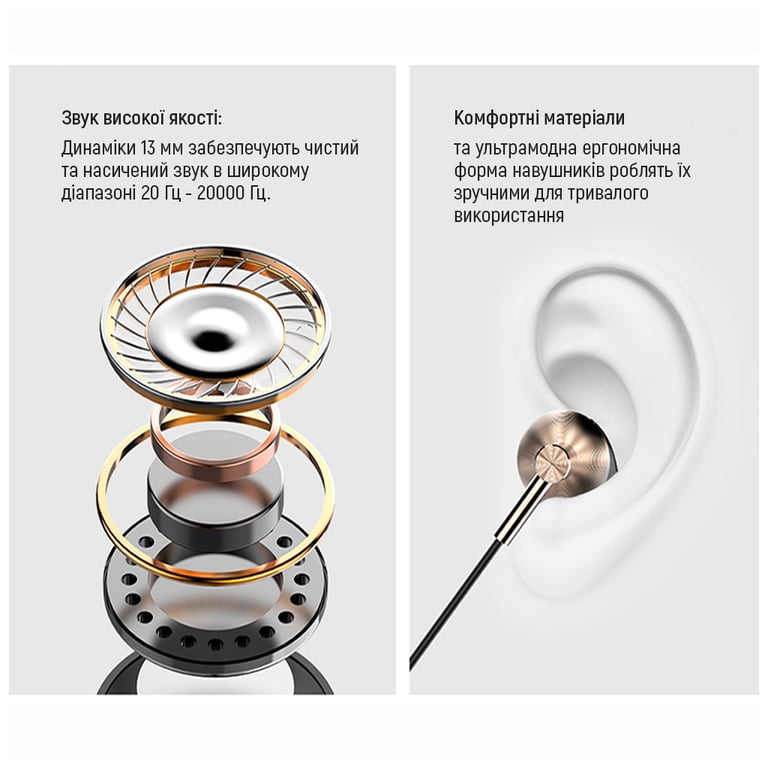 Навушники ColorWay Slim 3.5 mm Wired Earphone Blast 2 Black (CW-WD02BK) - фото 11